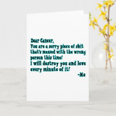 Brief an Krebs Karte (Gelbe Blume)