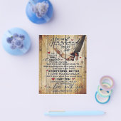 Brief an mein Ehemann , Liebliche Zitate Geschenk Flyer (Einzeln)