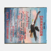 Brief an mein Grandson Geschenk, Liebe Baby Boy Ge Fleecedecke (Vorderseite (Horizontal))