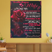 Brief an meine Ehefrau Geschenk, ein paar Lieben H Leinwanddruck (Insitu (Wohnzimmer))