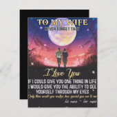 Brief an meine Ehefrau Valentinstag Geschenk Dankeskarte (Vorne/Hinten)