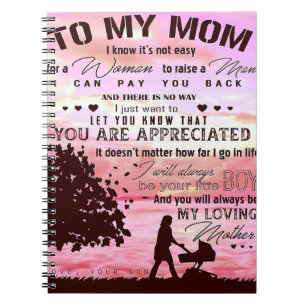 Brief an meine Mama   Brief an die Familie Notizblock