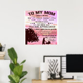 Brief an meine Mama | Brief an die Familie Poster (Heimbüro)