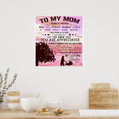 Brief an meine Mama | Brief an die Familie Poster (Küche)