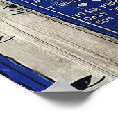 Brief an meinen Mann | Geschenk für Ehemänner Poster (Ecke)