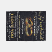 Brief an meinen Mann, Liebe zitiert Buchstaben Fleecedecke (Vorderseite (Horizontal))