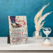 Brief an meinen Mann | Lieben für Ehemänner Fotoplatte (Seite)