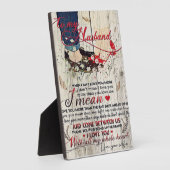 Brief an meinen Mann | Lieben für Ehemänner Fotoplatte (Seite)