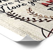 Brief an meinen Mann | Lieben für Ehemänner Poster (Ecke)