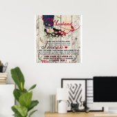 Brief an meinen Mann | Lieben für Ehemänner Poster (Heimbüro)