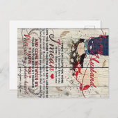 Brief an meinen Mann | Lieben für Ehemänner Postkarte (Vorne/Hinten)