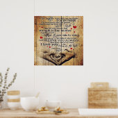 Brief an meinen Mann | Lieblich zu meinem Geschenk Poster (Küche)