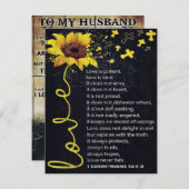 Brief an meinen Mann, neues Zuhause-Geschenk Einladung (Vorne/Hinten)