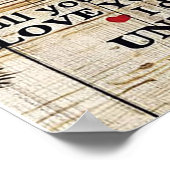 Brief an meinen Mann, neues Zuhause-Geschenk Poster (Ecke)