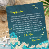 Brief an meinen Sohn oder Großmutter im Nautischen Fleecedecke