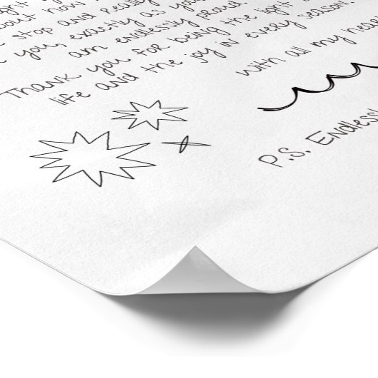 Brief an Tochter Poster (Ecke)