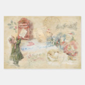 Brief an Weihnachten Geschenkpapier Set (Vorderseite)