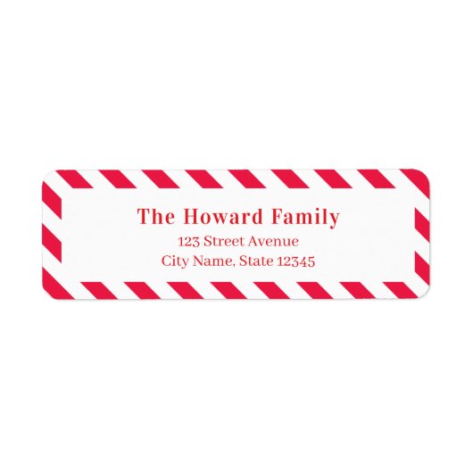 Brief an Weihnachtsfeiertagsanschrift (Vorne)