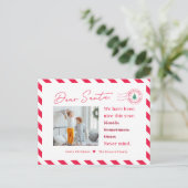 Brief an Weihnachtskinder Foto Postkarte (Stehend Vorderseite)