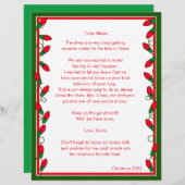 Brief aus dem Blatt Santa Red Ornaments (Vorne/Hinten)