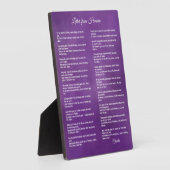 Brief aus dem Himmel - Personalisieren Sie den Nam Fotoplatte (Seite)