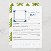 Brief aus dem Lagerfeuer Mitteilungskarte (Vorne/Hinten)