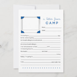 Brief aus dem Lagerfeuer Mitteilungskarte