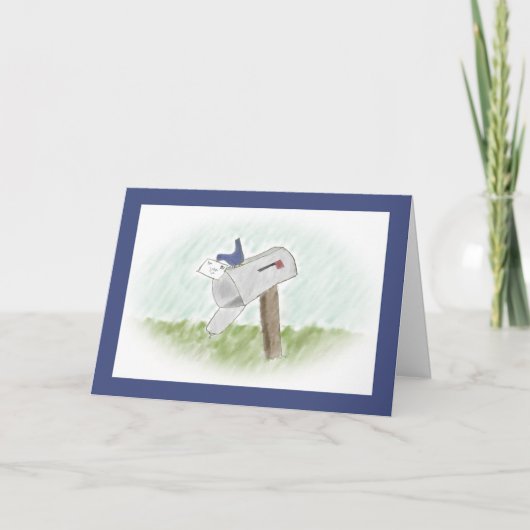 Brief aus einer individuell anpassbaren Bluebird-K Karte (Vorderseite)