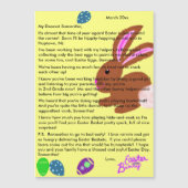 Brief aus Ostersonnengelb Magnetkarte (Vorderseite)