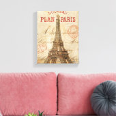 Brief aus Paris Leinwanddruck (Insitu (Wohnzimmer))