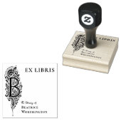 Brief B Botanischer Ex Libris Buchzeichen Stempel (Stempel)