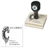 Brief C Botanisches Ex Libris Buchzeichen Stempel (Stempel)