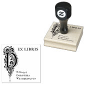 Brief D Botanischer Ex Libris Buchzeichen Stempel (Stempel)