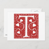 Brief des Hochzeitstiefens T Postkarte (Vorne/Hinten)