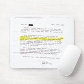 Brief des Lehrers - "Akzeptiere meine Lehren!" Mousepad (Mit Mouse)