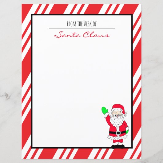 Brief des Santa Claus Blank Paper (Vorderseite)