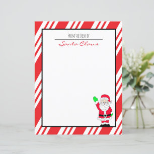 Brief des Santa Claus Blank Paper