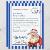 Brief des Weihnachtsmannes aus dem Büro von Nordpo (Vorne/Hinten)