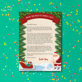 Brief des Weihnachtsmannes Traditionelles Personal Einladung