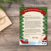 Brief des Weihnachtsmannes Traditionelles Personal Einladung