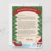 Brief des Weihnachtsmannes Traditionelles Personal Einladung (Vorderseite)