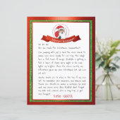 Brief des Weihnachtsmannes vom Nordpol (Stehend Vorderseite)