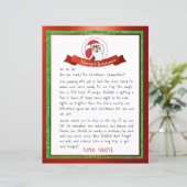 Brief des Weihnachtsmannes vom Nordpol (Stehend Vorderseite)