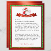 Brief des Weihnachtsmannes vom Nordpol (Vorne/Hinten)