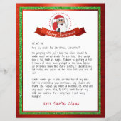 Brief des Weihnachtsmannes vom Nordpol (Vorderseite)