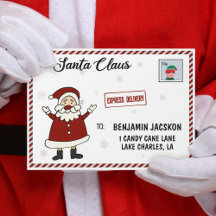 Brief des Weihnachtsmanns Eilzustellung Briefmarke