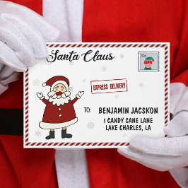 Brief des Weihnachtsmanns Eilzustellung Briefmarke