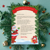 Brief des Weihnachtsmanns Personalisiert Einladung