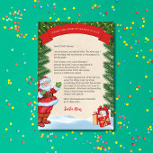 Brief des Weihnachtsmanns Personalisiert Einladung