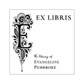 Brief E Botanisches Ex Libris Buchzeichen Stempel (Prägung)